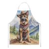 German Shepherd Cowboy Welcome Apron Cooking Kitchen Server Baking Crafts Gardening for Adult Women Men, Unisex, Large, Multicolor
