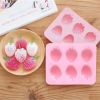 1pc; 6 Strawberry Ice Cube Molds; Ice Cube Tray; Popsicle Molds; 6.4"×5.2"