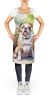 English Bulldog Spring Path Apron Cooking Kitchen Server Baking Crafts Gardening for Adult Women Men, Unisex, Large, Multicolor