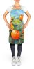 Florida Orange Blossom in Watercolor Apron Cooking Kitchen Server Baking Crafts Gardening for Adult Women Men, Unisex, Large, Multicolor